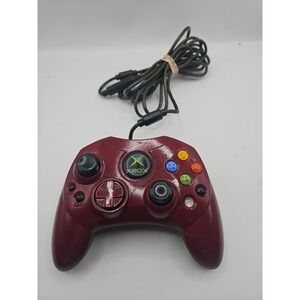 2001 Microsoft Original Xbox Controller S X08-69873 Red Wired Untested OEM